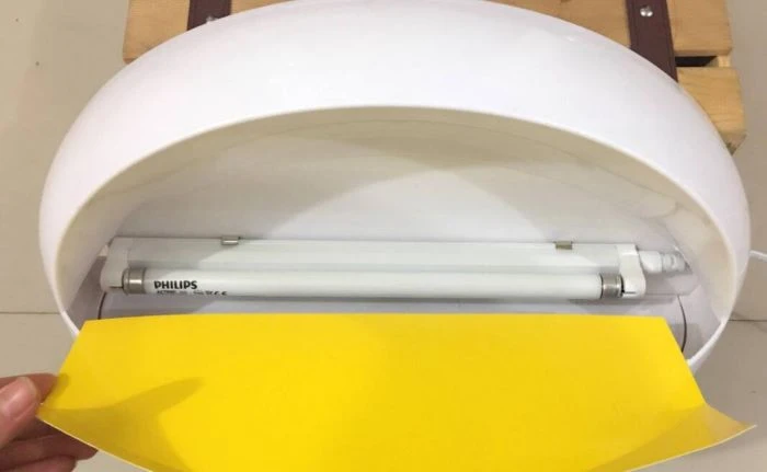 fly trap lamp paper use